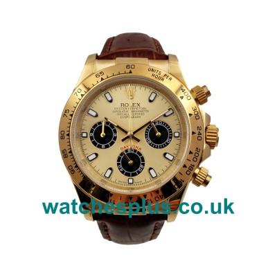 UK AAA Quality Rolex Daytona 116508 Fake Watches With Champagne Dials For Sale