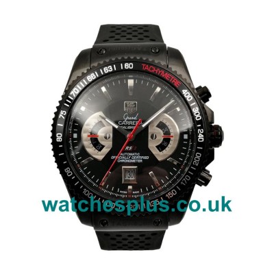 UK Perfect 1:1 Replica TAG Heuer Grand Carrera CAV518B.FT6016 With Black Steel Cases Online