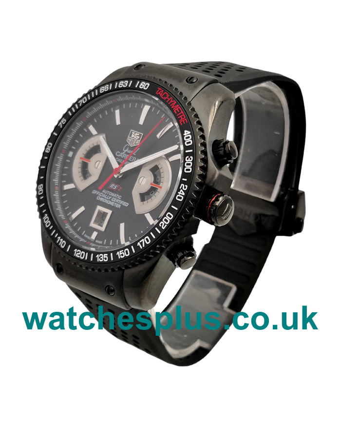 UK Perfect 1:1 Replica TAG Heuer Grand Carrera CAV518B.FT6016 With Black Steel Cases Online