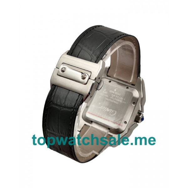 UK Best Quality Fake Cartier Santos 100 W20106X8 With White Dials For Men Online