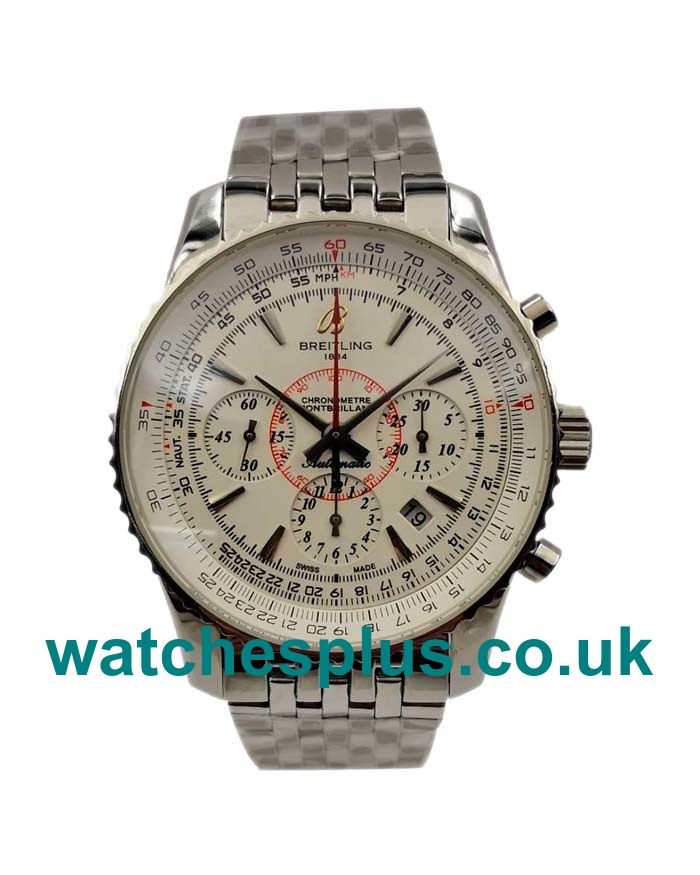 UK Best Quality Breitling Montbrillant A41330 Replica Watches With White Dials For Sale
