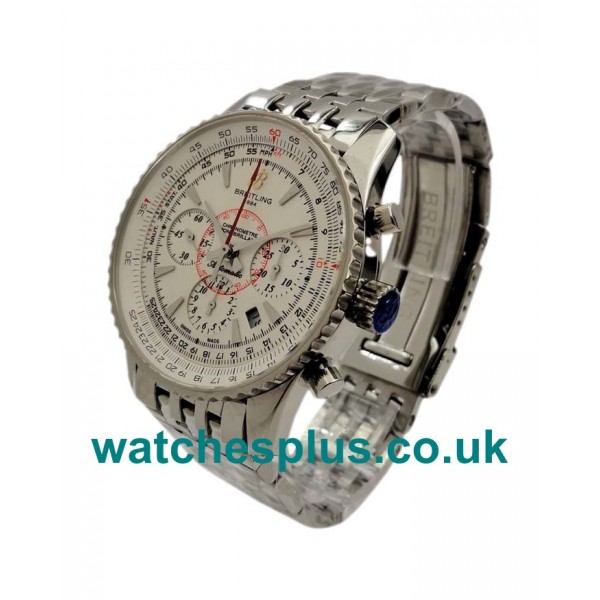 UK Best Quality Breitling Montbrillant A41330 Replica Watches With White Dials For Sale