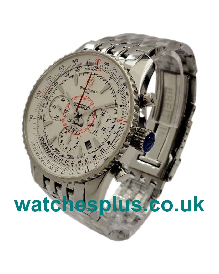 UK Best Quality Breitling Montbrillant A41330 Replica Watches With White Dials For Sale