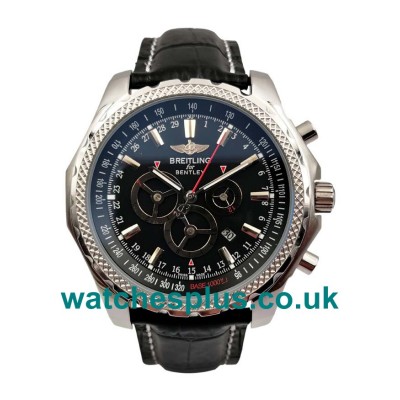 UK Best 1:1 Breitling Bentley Barnato A25366 Replica Watches With Black Dials For Sale