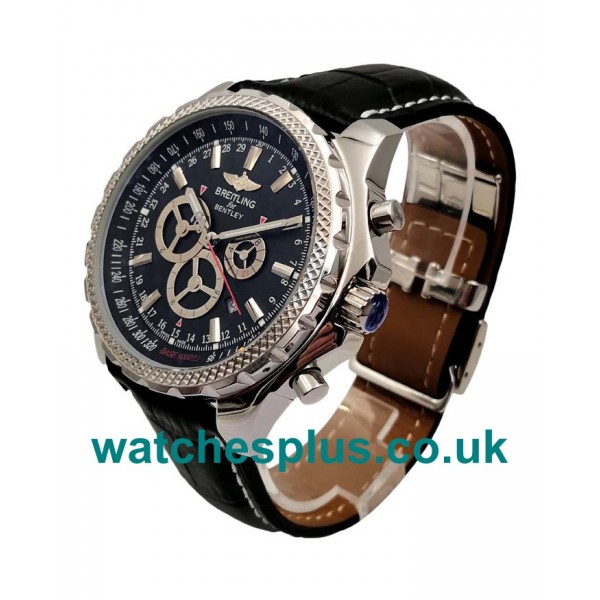 UK Best 1:1 Breitling Bentley Barnato A25366 Replica Watches With Black Dials For Sale