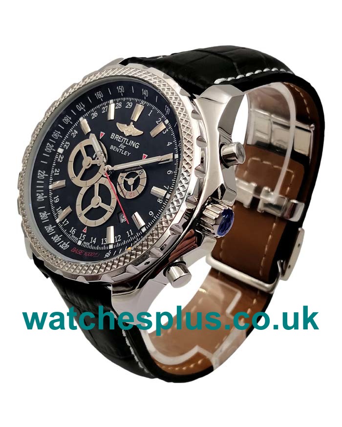 UK Best 1:1 Breitling Bentley Barnato A25366 Replica Watches With Black Dials For Sale