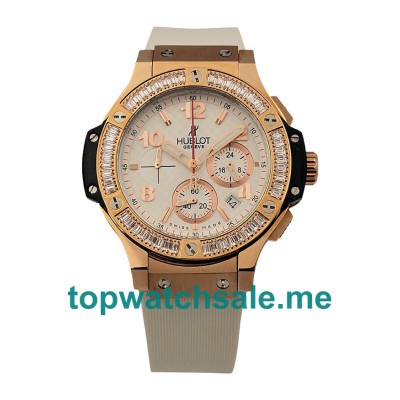 UK Luxury 1:1 Replica Hublot Big Bang 341.PE.230.RW.114 With White Dials And Rose Gold Plated Cases For Sale