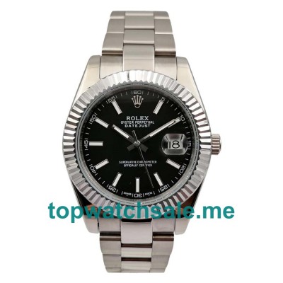 UK Cheap Rolex Datejust II 116334 Replica Watches With Black Dials For Men