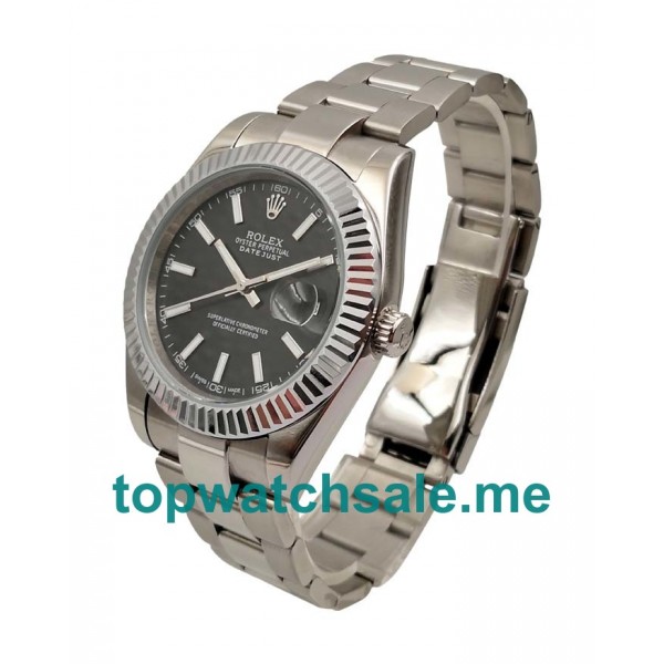 UK Cheap Rolex Datejust II 116334 Replica Watches With Black Dials For Men