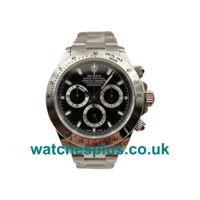 UK Best Quality Rolex Daytona 116520 Replica Watches With Black Dials Online