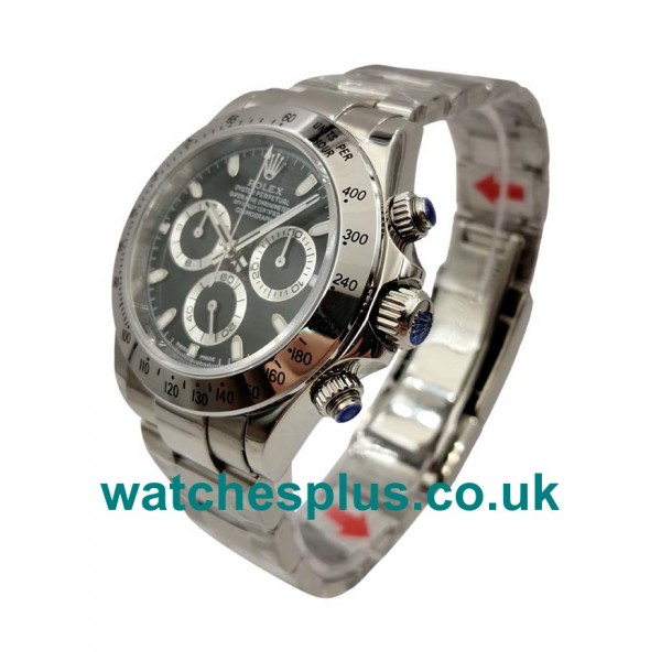 UK Best Quality Rolex Daytona 116520 Replica Watches With Black Dials Online