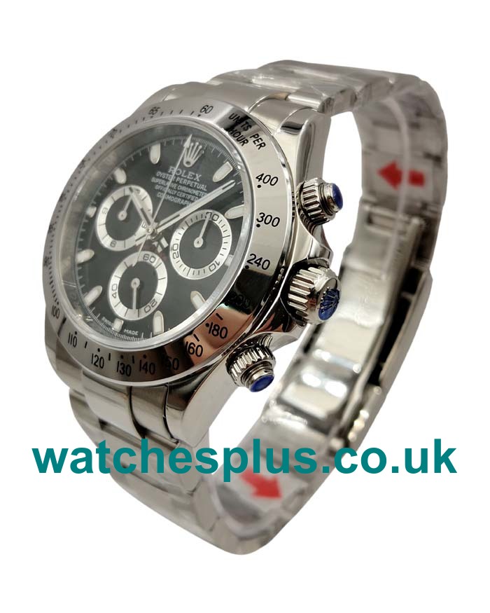 UK Best Quality Rolex Daytona 116520 Replica Watches With Black Dials Online