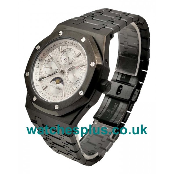 UK Swiss Luxury Audemars Piguet Royal Oak 26470ST Replica Watches With White Dials For Sale