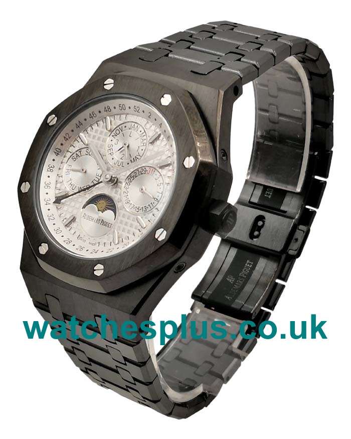 UK Swiss Luxury Audemars Piguet Royal Oak 26470ST Replica Watches With White Dials For Sale