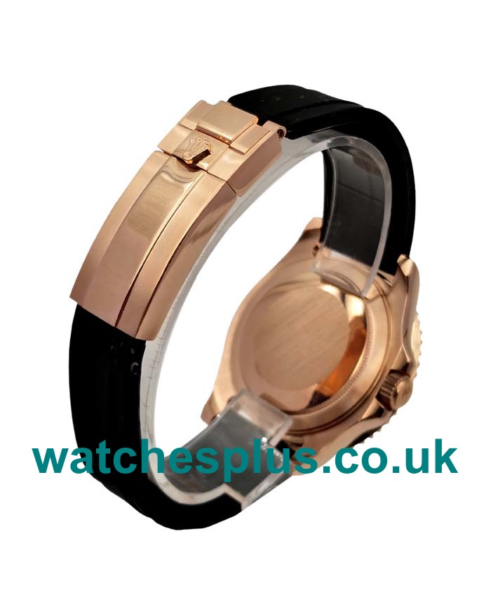 UK Best 1:1 Replica Rolex Yacht-Master 116655 With Black Dials And Rose Gold Cases For Sale