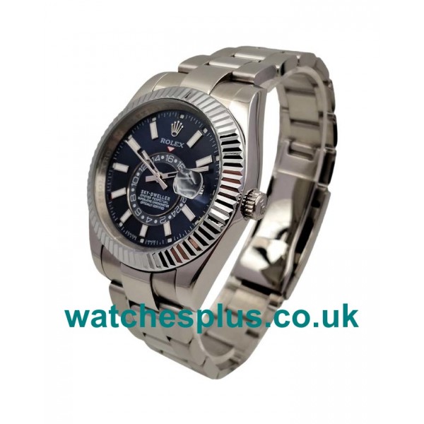 UK Best Quality Rolex Sky-Dweller 326934 Replica Watches With Black Dials For Sale