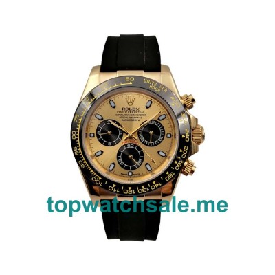 UK Best Quality Rolex Daytona 116518 LN Replica Watches With Champagne Dials For Sale