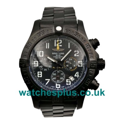 UK Best Quality Replica Breitling Super Avenger XB0170E4 With Black Dials And Black Steel Cases For Men