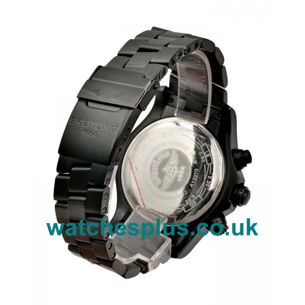 UK Best Quality Replica Breitling Super Avenger XB0170E4 With Black Dials And Black Steel Cases For Men