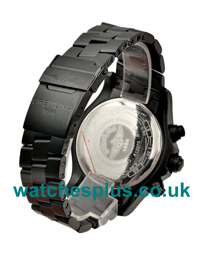 UK Best Quality Replica Breitling Super Avenger XB0170E4 With Black Dials And Black Steel Cases For Men